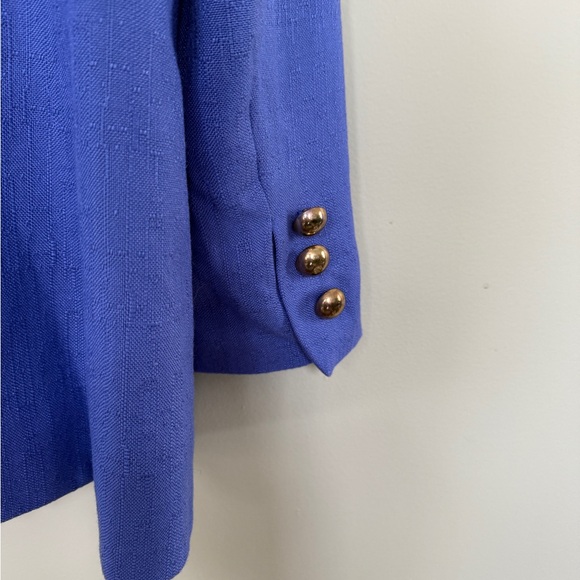 Vintage Jacket | Worthington Blue Double-Breasted Blazer | Size 10 - Picture 9 of 10